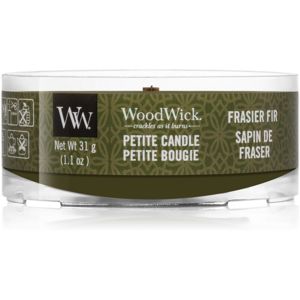 Woodwick Frasier Fir votivní svíčka s dřevěným knotem 31 g