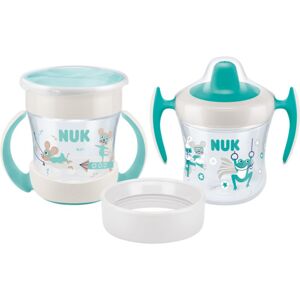 NUK Mini Cups Set Mint/Turquoise hrnek 3 v 1 6m+ Neutral 160 ml