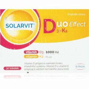 Stada Pharma SOLARVIT DuoEffect D3+K2 doplněk stravy pro podporu normálního stavu kostí 30 ks