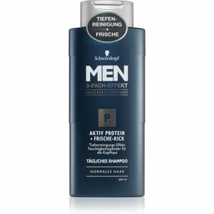 Schwarzkopf Men Active Protein čisticí a vyživující šampon pro zdravé a krásné vlasy 250 ml
