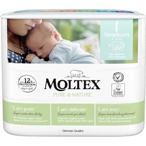 Moltex Pure & Nature Newborn Size 1 jednorázové EKO pleny 2 - 4 kg 22 ks