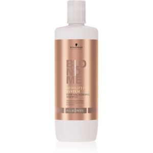 Schwarzkopf Professional Blondme čisticí detoxikační šampon pro všechny typy blond vlasů 1000 ml
