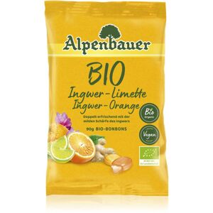 Alpenbauer BIO Zázvor – pomeranč – limetka bonbóny v BIO kvalitě 90 g