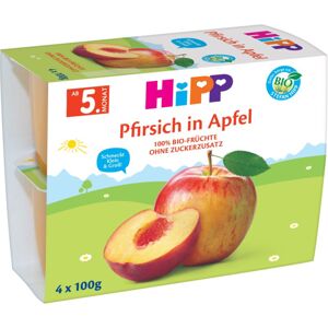 Hipp BIO jablka s broskvemi ovocný příkrm 4x100 g