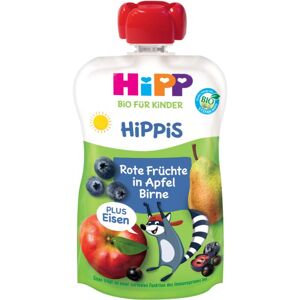 Hipp HiPPis BIO jablko - hruška - červené ovoce + železo dětský příkrm 100 g