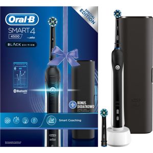 Oral B Smart 4 4500 Black Edition elektrický zubní kartáček + pouzdro D601.523.3X