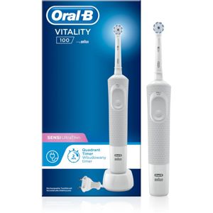 Oral B Vitality 100 Sensi UltraThin D100.413.1 White elektrický zubní kartáček