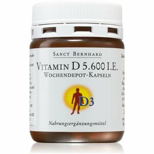 Sanct Bernhard Vitamin D 5.600 IU s postupným uvolňováním doplněk stravy pro podporu zdraví nervové soustavy 26 ks