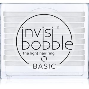 invisibobble Basic tenké gumičky do vlasů Crystal Clear 10 ks