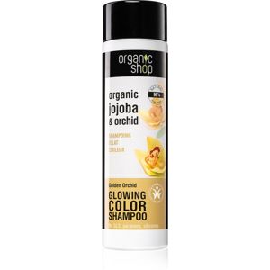 Organic Shop Organic Jojoba & Orchid zjemňující šampon pro zvýraznění barvy vlasů 280 ml