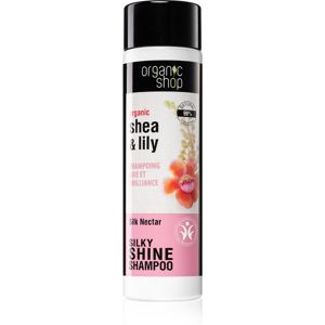 Organic Shop Organic Shea & Lily hydratační šampon pro lesk a hebkost vlasů 280 ml