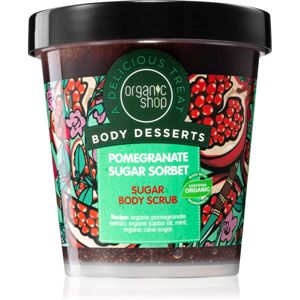 Organic Shop Body Desserts Pomegranate osvěžující cukrový peeling na tělo 450 ml