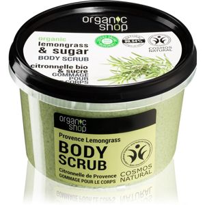 Organic Shop Lemongrass & Sugar jemný peeling na tělo 250 ml