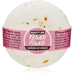 Beauty Jar Flower Power šumivá koule do koupele s vůní růží 150 g