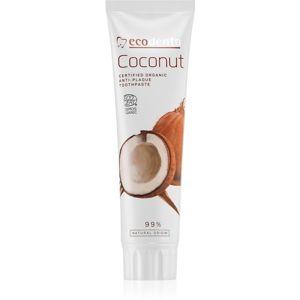 Ecodenta Cosmos Organic Coconut zubní pasta pro posílení zubní skloviny 100 ml