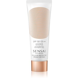 Sensai Silky Bronze Cellular Protective Cream for Face SPF 50 protivráskový krém na opalování SPF 50 50 ml