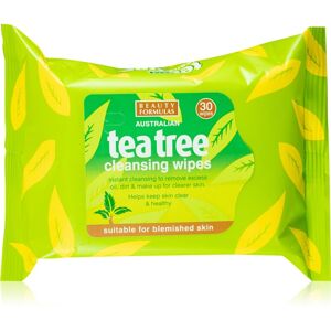 Beauty Formulas Tea Tree odličovací micelární ubrousky 30 ks