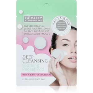 Beauty Formulas Deep Cleansing vlhčený odličovací tampon pro hloubkové čištění 1 ks