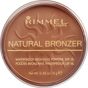 Rimmel Natural Bronzer voděodolný bronzující pudr SPF 15 odstín 025 Sung Glow 14 g