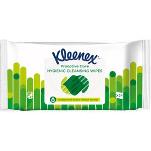 Kleenex Antibacterial Wet Wipes vlhčené ubrousky bez alkoholu 24 ks