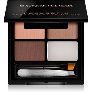 Makeup Revolution Focus & Fix sada pro dokonalé obočí odstín Light Medium 4 g