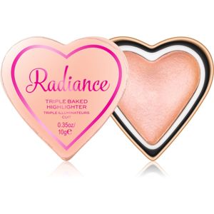 I Heart Revolution Glow Hearts zapečený rozjasňovač odstín Radiance 10 g