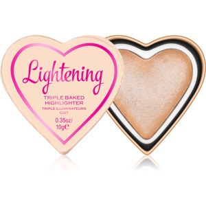 I Heart Revolution Glow Hearts zapečený rozjasňovač odstín Lightening 10 g