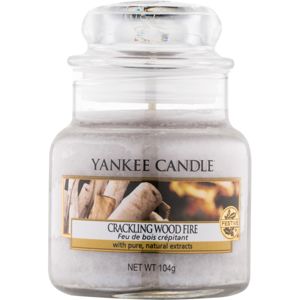 Yankee Candle Crackling Wood Fire vonná svíčka Classic malá 104 g