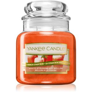 Yankee Candle White Strawberry Bellini vonná svíčka Classic malá 104 g