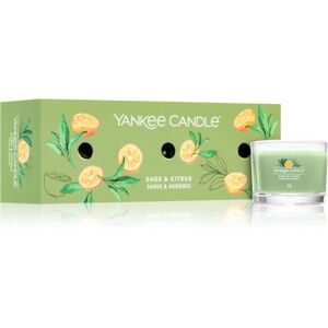 Yankee Candle Sage & Citrus dárková sada 3x37 g