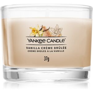 Yankee Candle Vanilla Creme Brulee votivní svíčka glass 37 g