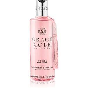 Grace Cole Wild Fig & Pink Cedar zklidňující koupelový a sprchový gel 300 ml