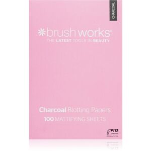 Brushworks Charcoal Blotting Papers matující papírky 100 ks