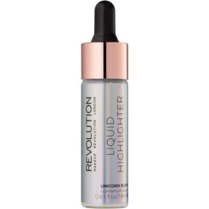Makeup Revolution Liquid Highlighter tekutý rozjasňovač odstín Unicorn Elixir 18 ml