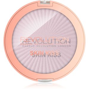 Makeup Revolution Skin Kiss rozjasňovač na oči a tvář odstín Pink Kiss 14 g