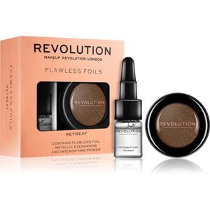 Makeup Revolution Flawless Foils metalické oční stíny s podkladovou bází odstín Retreat 2 ml
