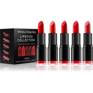 Revolution PRO Lipstick Collection sada rtěnek odstín Reds 5 ks