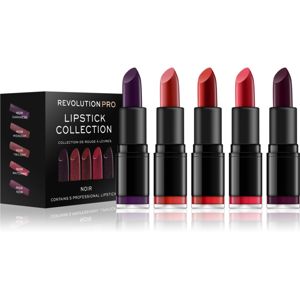 Revolution PRO Lipstick Collection sada rtěnek 5 ks odstín Noir 5 ks