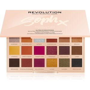 Makeup Revolution Soph X Extra Spice paleta očních stínů se zrcátkem odstín Extra Spice 18 x 0.8 g