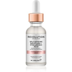 Revolution Skincare Caffeine Solution 5% + Hyaluronic Acid sérum na oční okolí 30 ml