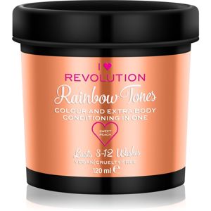 I Heart Revolution Rainbow Tones vymývající se barva na vlasy odstín Sweet Peach 120 ml