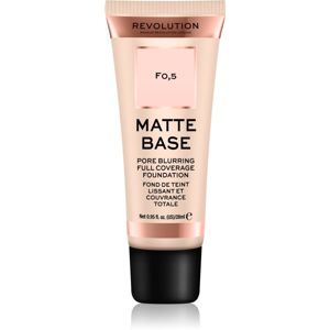 Makeup Revolution Matte Base krycí make-up odstín F0,5 28 ml