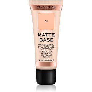 Makeup Revolution Matte Base krycí make-up odstín F5 28 ml