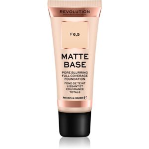 Makeup Revolution Matte Base krycí make-up odstín F6,5 28 ml