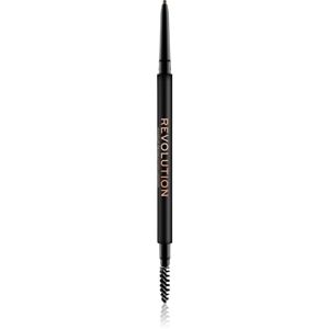 Makeup Revolution Precise Brow Pencil precizní tužka na obočí s kartáčkem odstín Brown 0.05 g