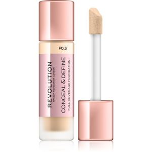 Makeup Revolution Conceal & Define krycí make-up odstín F0.3 23 ml