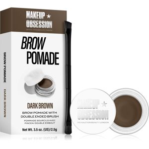 Makeup Obsession Brow Pomade pomáda na obočí odstín Dark Brown 2.5 g