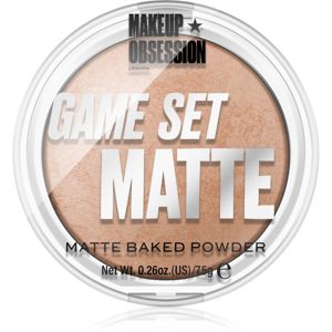 Makeup Obsession Game Set Matte zapečený matující pudr odstín Nissi 7,5 g