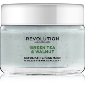 Revolution Skincare Green Tea & Walnut exfoliační čisticí pleťová maska 50 ml