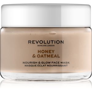 Revolution Skincare Honey & Oatmeal rozjasňující pleťová maska 50 ml